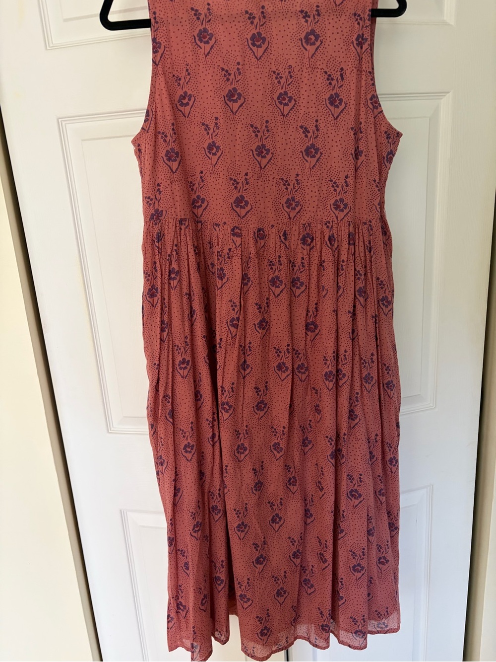NWT Mata Traders Pink Printed Sleeveless Midi Dress M - Picture 3 of 4